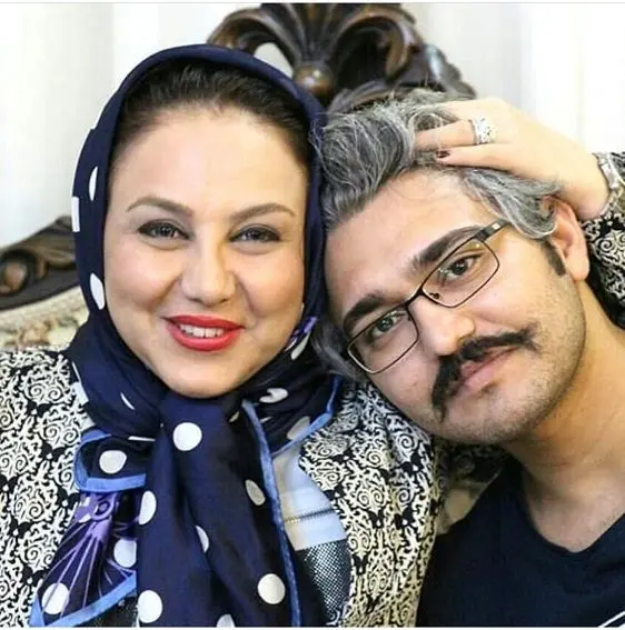 عکس یادگاری بهنوش بختیاری با محمود شهریاری + عکس