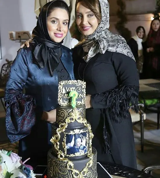 جشن تولد پر زرق و برق خانم بازیگر +عکس