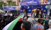 میزبانی موکب بانک ملت از شرکت کنندگان در اجتماع بزرگ امام رضایی ها

