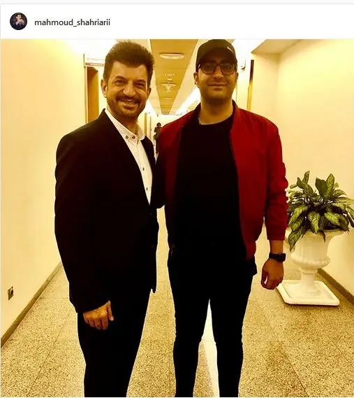 مجری قدیمی تلویزیون در کنار خواننده مشهور+عکس