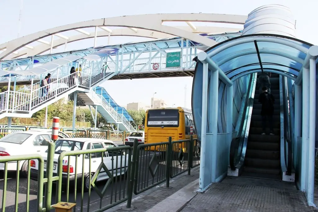 راه اندازی مجدد پل مکانیزه عابر پیاده آیت الله سعیدی-هاشمی

