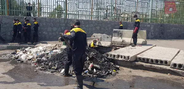 مهار آبگرفتگی های شمال شرق تهران در بارش های اخیر 