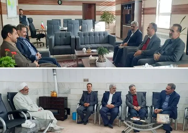 دیدار مدیرعامل شرکت آب و فاضلاب استان مرکزی با سرپرست فرمانداری و امام جمعه شهرستان آشتیان