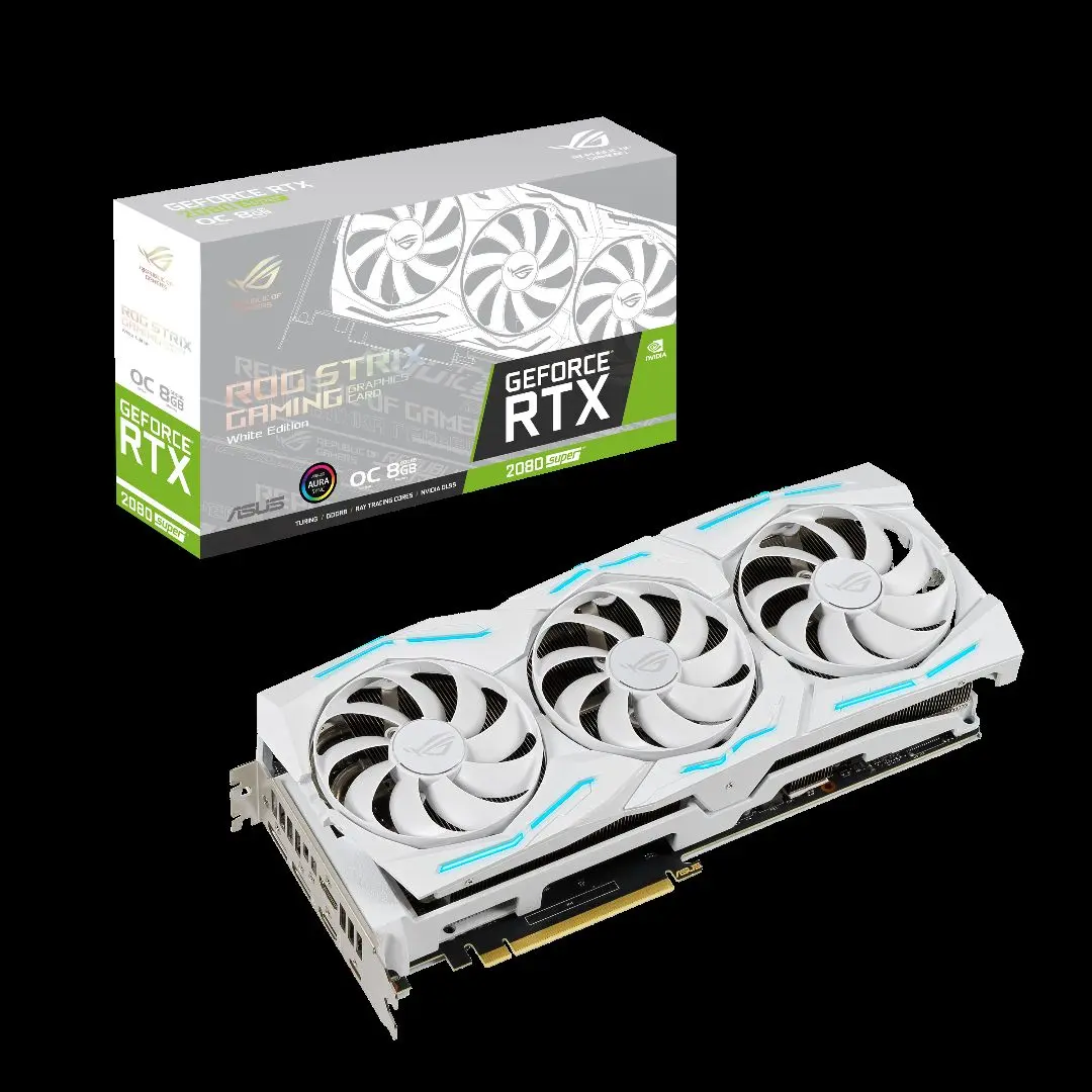 نسخه سفید کارت گرافیک STRIX GeForce 2080 Super ایسوس از راه رسید