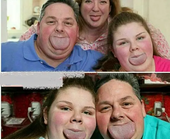 خانواده ای با پهن ترین زبان جهان+عکس