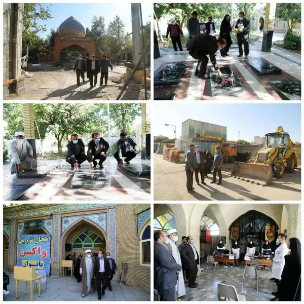 ادای احترام سرپرست جدید شهرداری منطقه 15 به شهدا