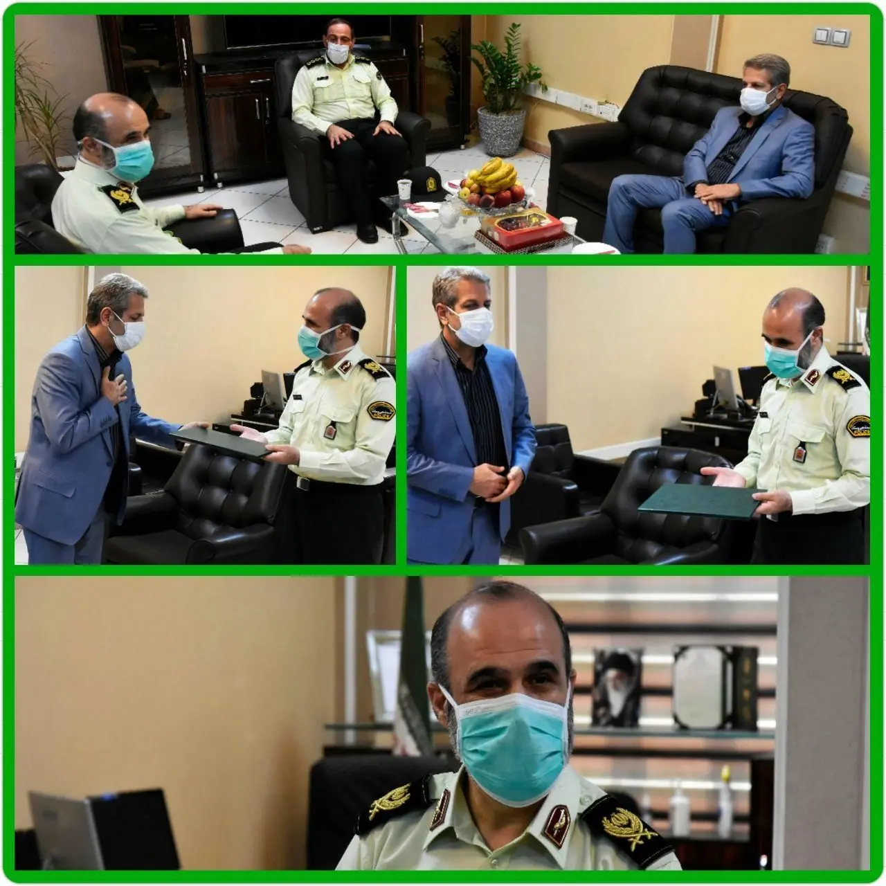 دیدار شهردار منطقه چهارده با فرمانده یگان حفاظت شهرداری تهران

