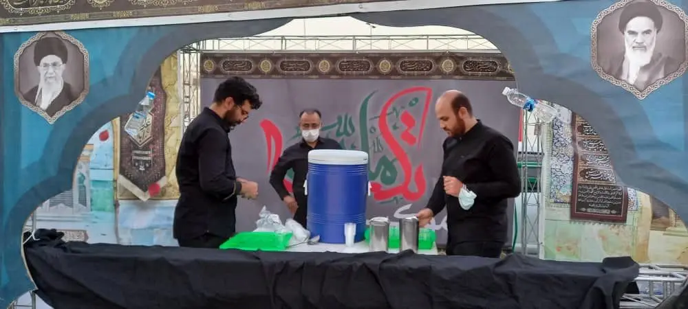 برپایی موکب تکیه ملت در میدان رسالت

