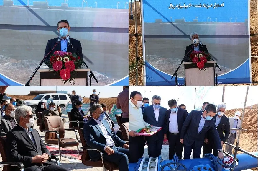 بهره برداری از دو مخزن ذخیره آب در شهر ساوه

