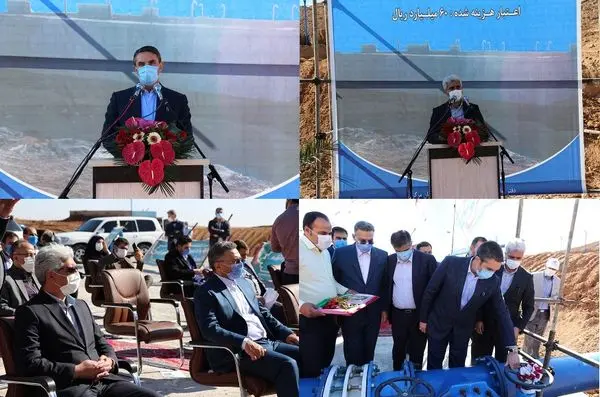 بهره برداری از دو مخزن ذخیره آب در شهر ساوه

