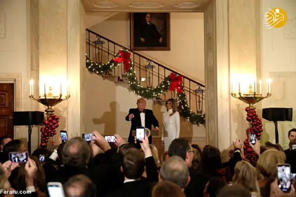 ترامپ و همسرش در کاخ سفید+ عکس