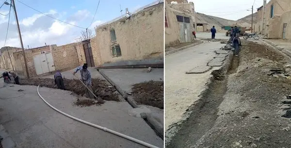 تعویض ۱۱ کیلومتر شبکه توزیع آب در شهر ساروق و روستاهای پیرامون
