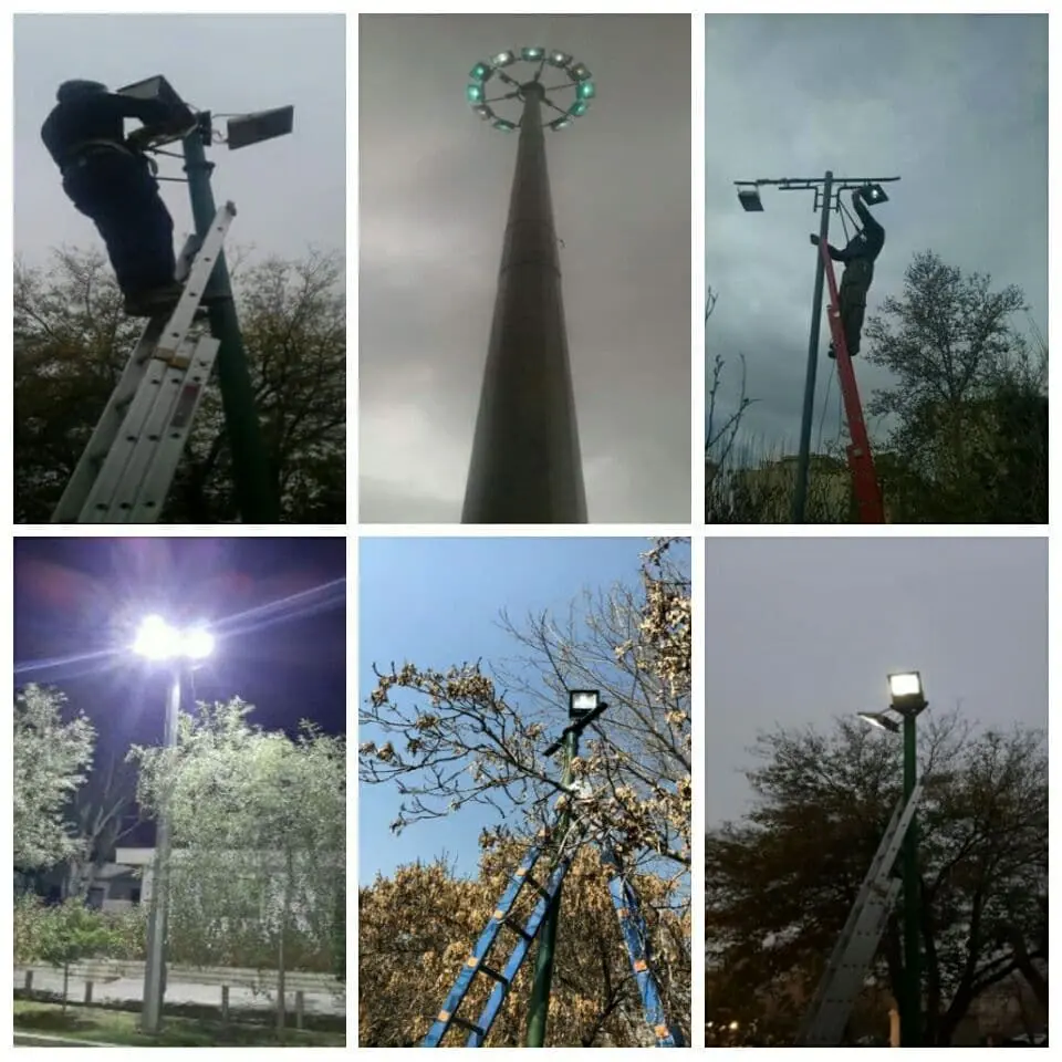 رفع کامل خاموشی، در بوستان های منطقه چهارده

