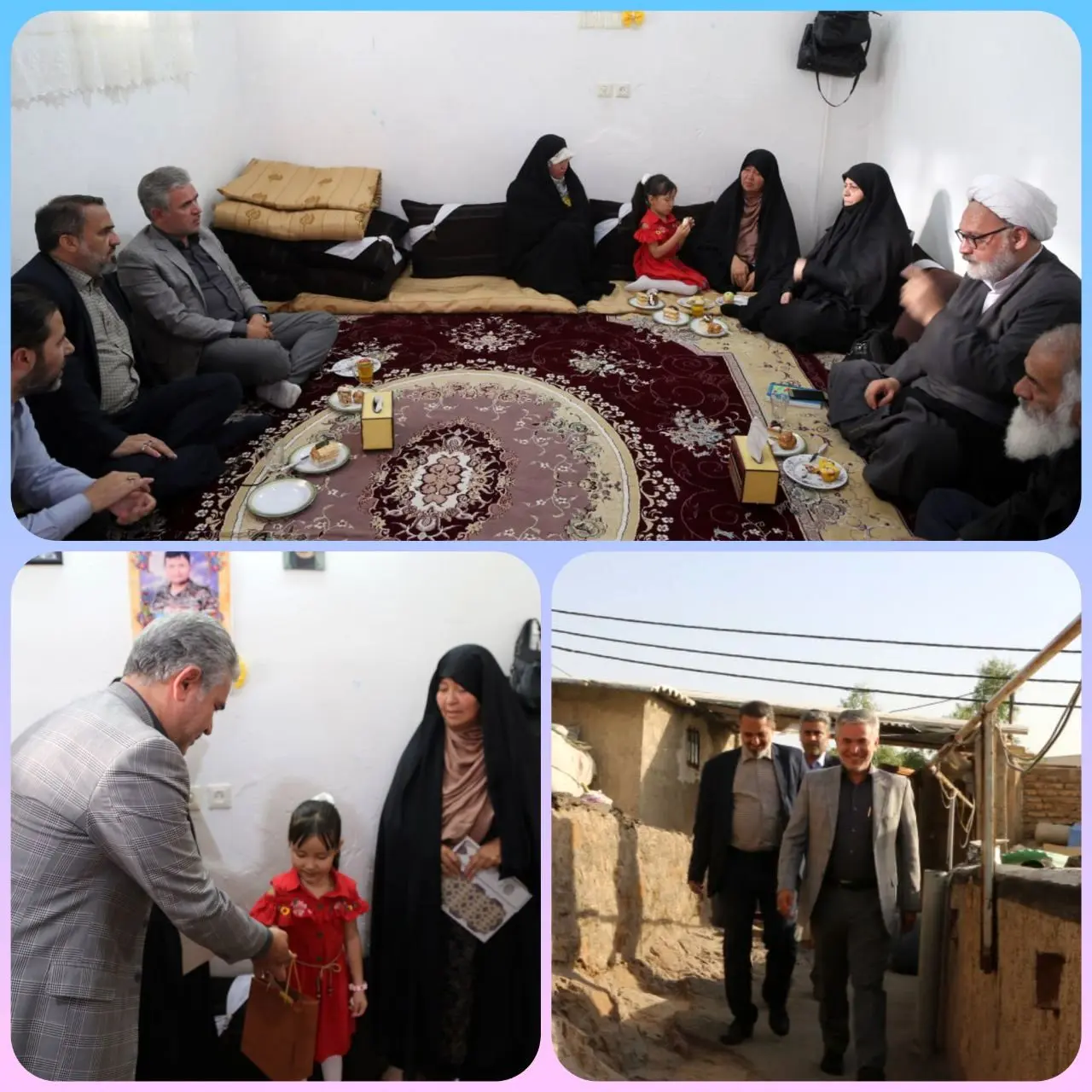 دیدار شهردار منطقه ۱۵ با خانواده شهید مدافع حرم حمید رمضانی

