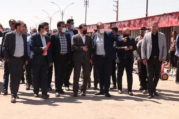 بازدید مدیر عامل شرکت ساماندهی از مراحل نهایی احداث بازار دست‌دوم فروشان خلازیر 