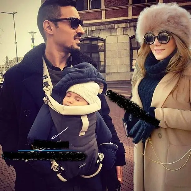 فوتبالیست مشهور ایرانی و همسرش در خارج از کشور+عکس