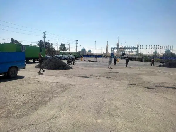 آماده سازی جایگاه و محوطه رژه نیروهای مسلح توسط منطقه 19در روز 29 فروردین