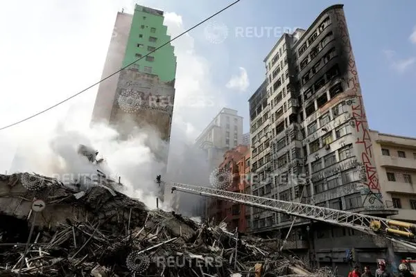 عکس های وحشتناک از فروریختن یک پلاسکو دیگر + عکس