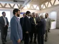 استقبال مسئولان از غرفه پست بانک ایران در چهارمین نمایشگاه توانمندی های روستائیان و عشایر
