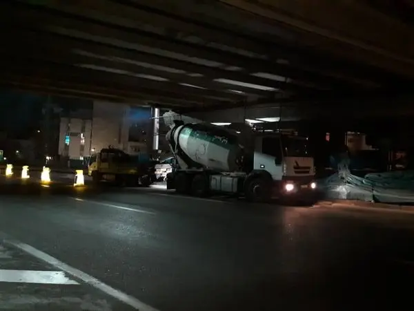 پیشرفت 61 درصدی عملیات مقاوم سازی پل تقاطع بزرگراه یادگار امام(ره) با بلوار مرزداران