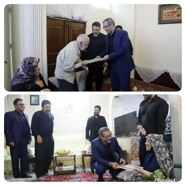 دیدار شهردار منطقه ۱۶ با خانواده شهدا