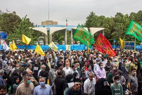 راهپیمایی شکرانه پیروزی مبارزان فلسطینی برگزار شد

