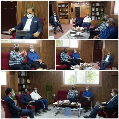 حضورمدیر مرکز بهداشت و رییس بیمارستان امام هادی (ع) شهرستان دیّردر دفتر رییس شورای راهبردی