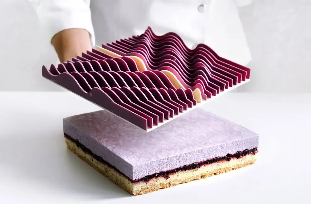 کیکی جالب با اشکال هندسی + عکس