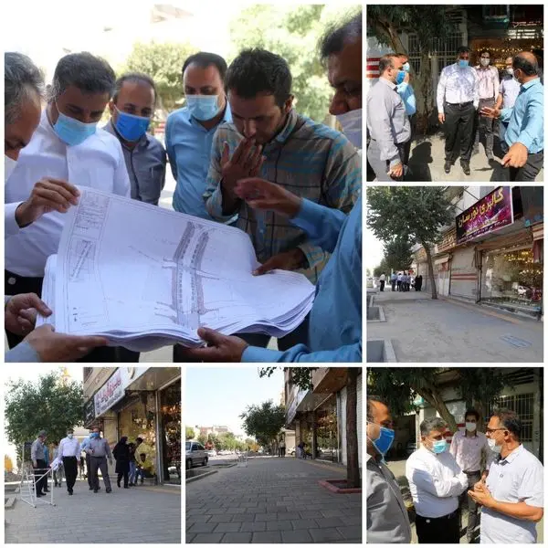 اجرای عملیات بهسازی پیاده راه خیابان ذوالفقاری منطقه ۱۵

