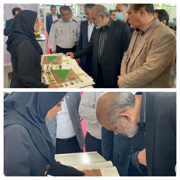 بازدید وزیر کشور از غرفه اداره کل محیط زیست و توسعه پایدار