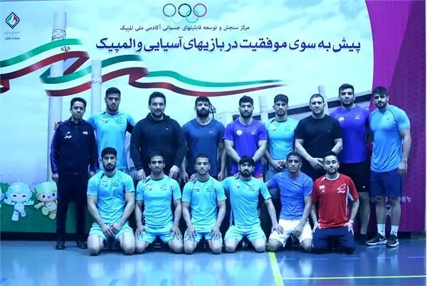 اعضای تیم ملی کشتی آزاد بزرگسالان تست دادند