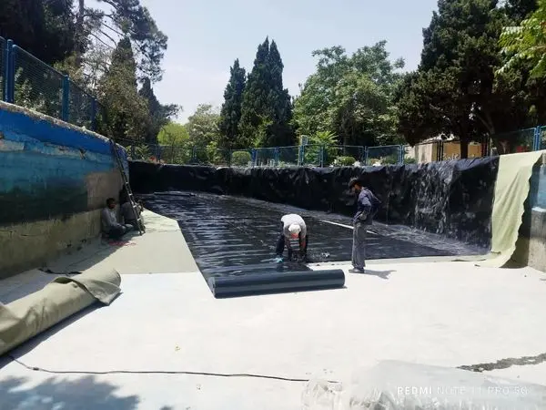 بهسازی و مرمت آبنمای بوستان سنگی منطقه 2