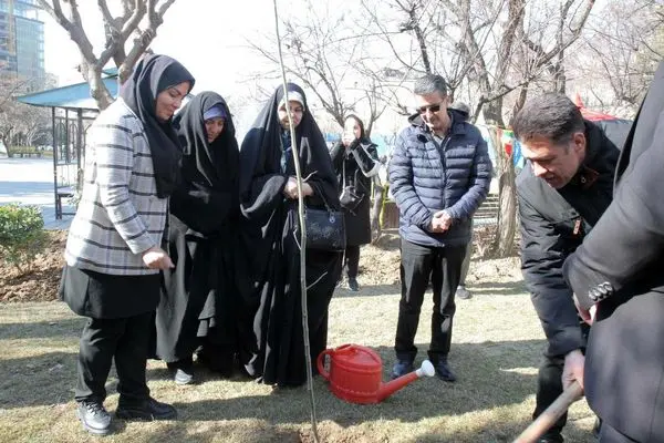 اجرای نهضت مردمی درختکاری تهران سبز در منطقه ۲