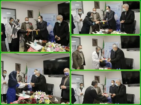 تجلیل شهردار منطقه۲۱ از کادر درمانی درمانگاه خیریه صاحب کوثر