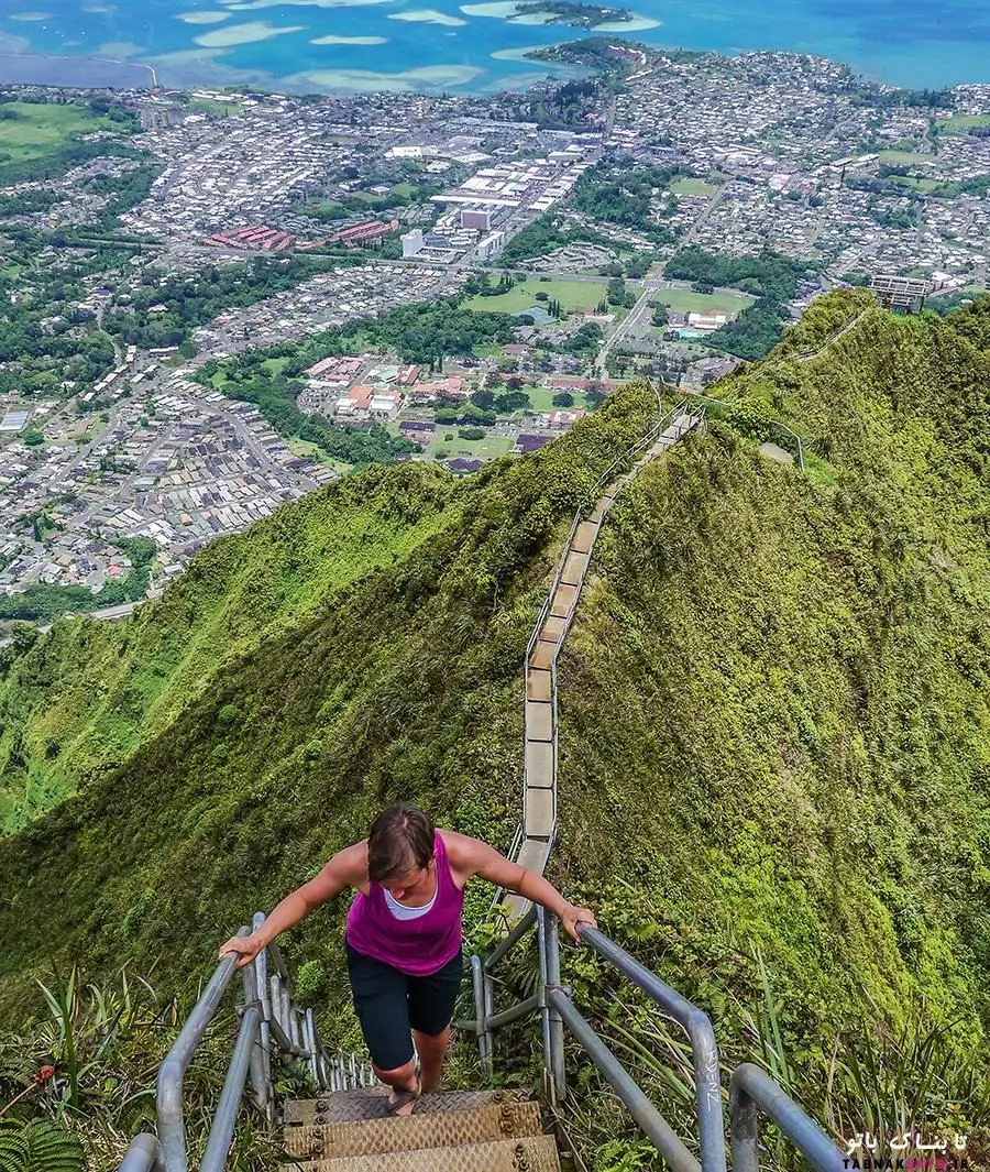 پله‌های بهشت اما به شدت خطرناک و نفسگیر + عکس