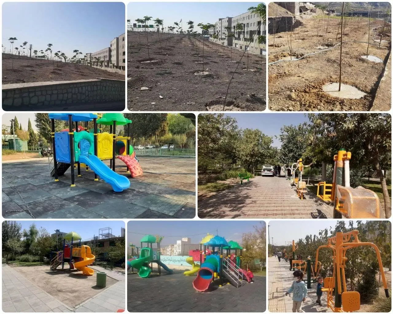  توسعه فضای سبز سه راه سیمان و خاورشهر در جنوبشرق تهران