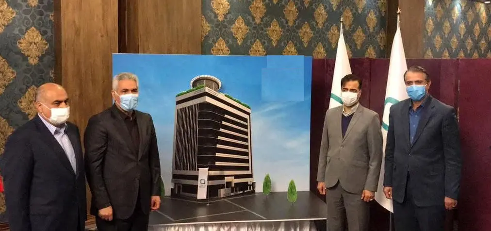 رونمایی از نشان ، لوگو و ماکت ساختمان جدید پست بانک ایران