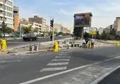 اجرای عملیات خط‌کشی بلوک عابر پیاده و سرعتکاه در ۶ معبر  منطقه ۱۲

