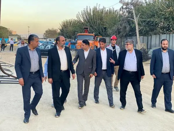 بازدید جانشین قرارگاه سازندگی خاتم الانبیاء از روند اجرایی پروژه باغ راه حضرت فاطمه زهرا (س)