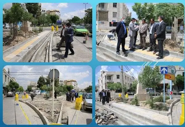 اصلاح هندسی 2 خیابان پرتردد در نواحی 2 و 5 منطقه15