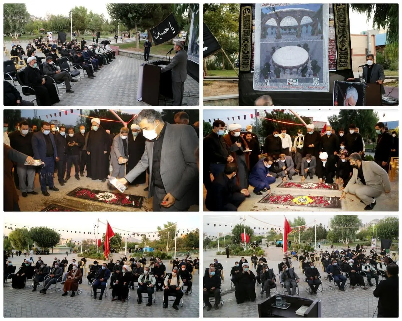  برپایی مراسم آغاز به کار احداث مقبره الشهدای بوستان والفجر منطقه ۱۵

