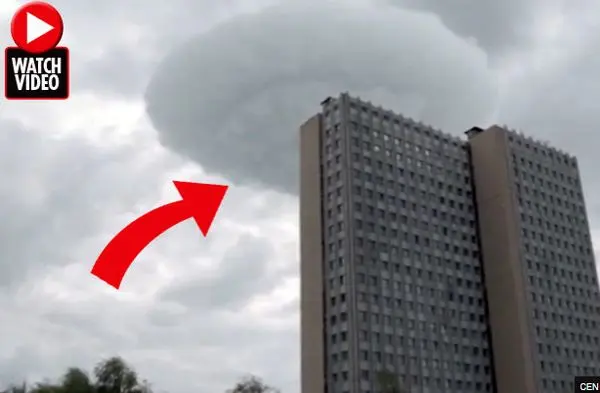 تغییر شکل عجیب یک ابر به یوفو! +عکس