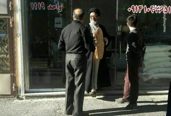 عکسی متفاوت از حرکت جالب یک امام جمعه + عکس