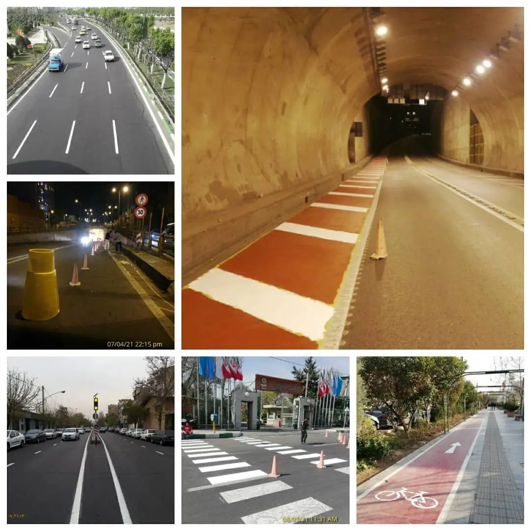  در راستای ایجاد انظباط ترافیکی عملیات خط‌کشی معابر اصلی منطقه استمرار دارد