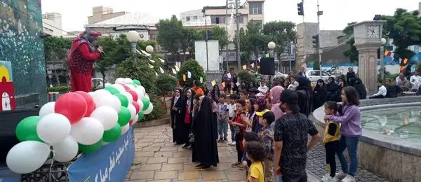 نورافشانی، استیج شاد و سرگرمی، نماز عید فطر و برپایی موکبهای صلواتی