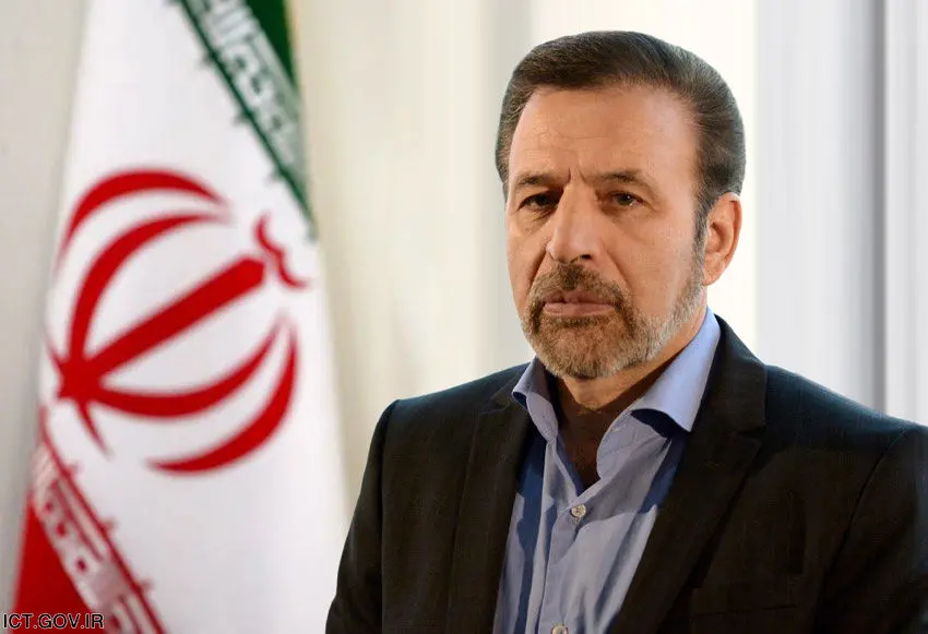 پچ پچ های واعظی با روحانی+عکس