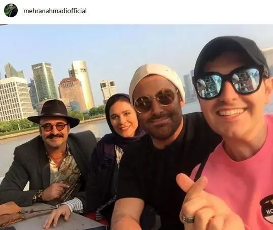 خوشگذرانی رضا گلزار در کنار خانم بازیگر پرحاشیه در چین+عکس