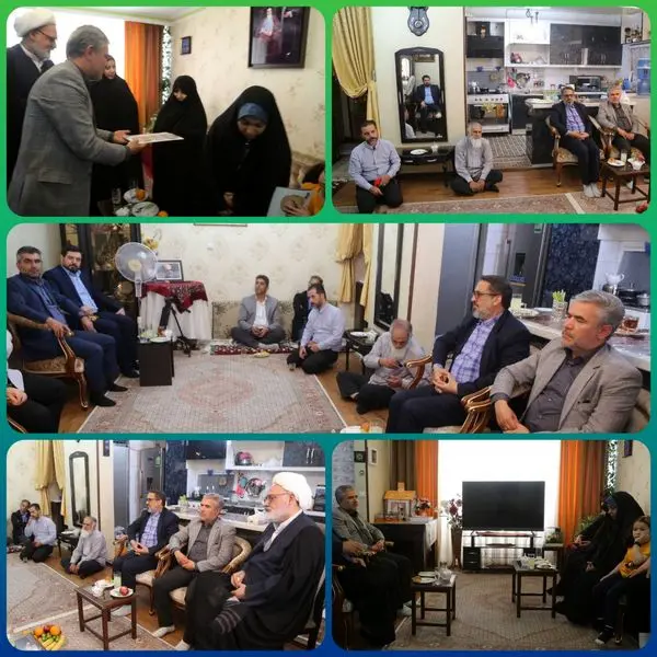 دیدار شهردار منطقه ۱۵ با خانواده جانباز  شهید ایوب مطلب زاده