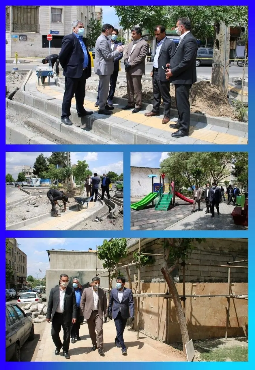 بازدید شهردار منطقه ۱۵ از پروژه های کوچک مقیاس و محله محور ناحیه ۵

