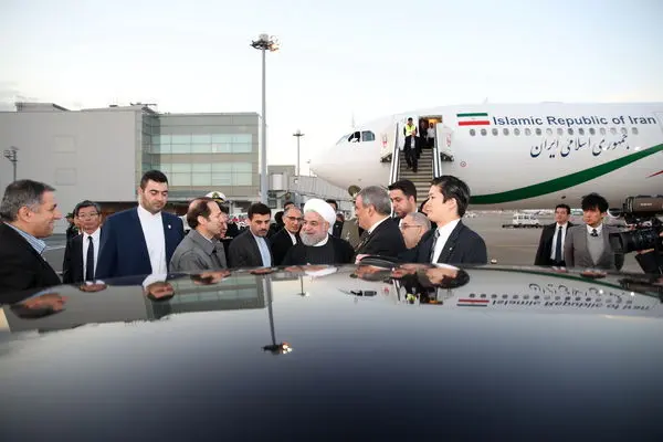 روحانی وارد توکیو شد